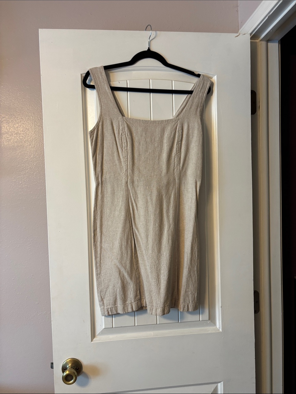 Old Navy Beige Scoop-Neck Tank Dress